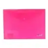 Ingraf Sobre Portadocumentos A4 - Cierre de Broche - Polipropileno Cristal Transparente - Color Rosa | Ahorro Imprimiendo