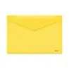 Dohe Sobre Portadocumentos Folio+ - Cierre de Broche - Polipropileno Cristal Transparente 150 Micras - Color Amarillo | Ahorro I