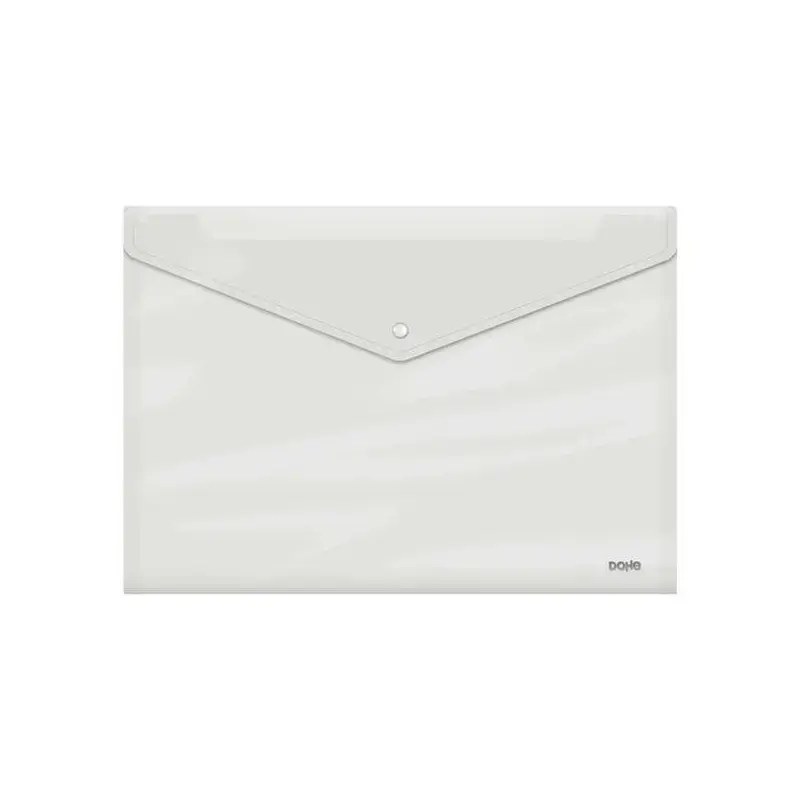 Dohe Sobre Portadocumentos A3 - Cierre de Broche - Polipropileno Cristal Transparente 150 Micras - Transparente | Ahorro Imprimi