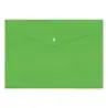 Dohe Sobre Portadocumentos Tamaño Folio - Cierre de Broche - Polipropileno Cristal Opaco 200 Micras - Color Verde | Ahorro Impri
