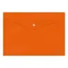 Dohe Sobre Portadocumentos Folio - Cierre de Broche - Polipropileno Cristal Opaco 200 Micras - Color Naranja | Ahorro Imprimiend