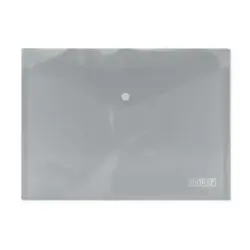 Ingraf Sobre Portadocumentos A4 - Cierre de Broche - Polipropileno Cristal Transparente - Transparente | Ahorro Imprimiendo