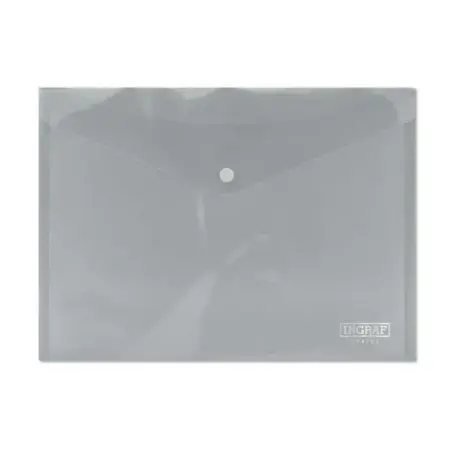 Ingraf Sobre Portadocumentos A4 - Cierre de Broche - Polipropileno Cristal Transparente - Transparente | Ahorro Imprimiendo