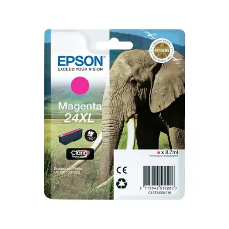 Epson 24XL T2433 Magenta Cartucho Original | Ahorro Imprimiendo
