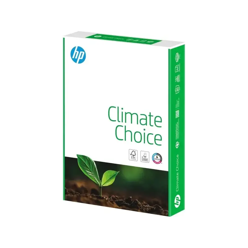 HP Climate Papel A4 80gr 210x297mm (500 Hojas) Blanco - Certificacion ClimatePartner - Envoltorio de Papel Reciclable | Ahorro I