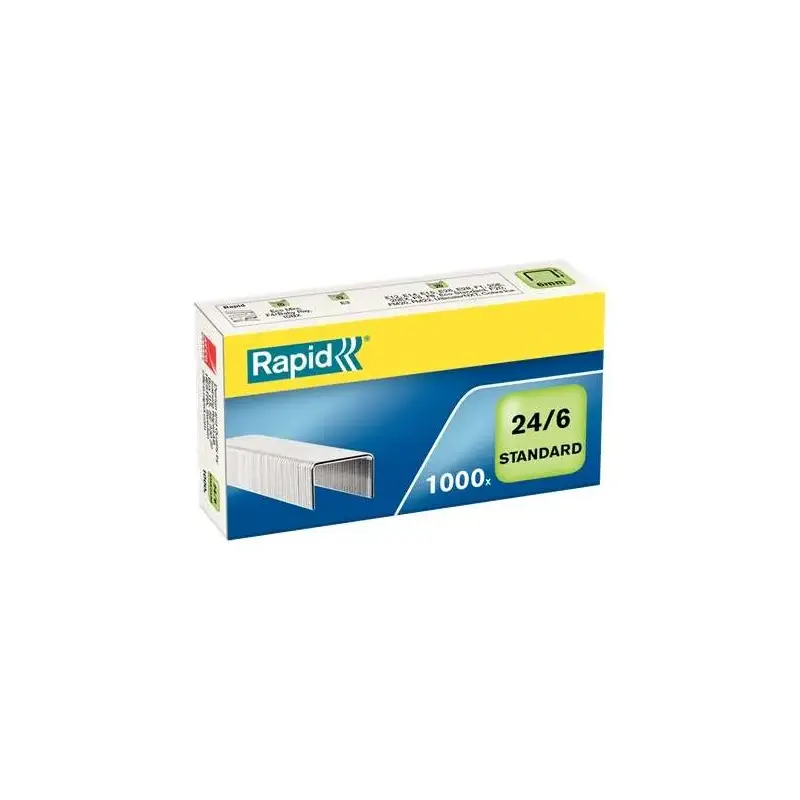 Rapid Caja de 1000 Grapas 24/6 Confort - Grapa hasta 20 Hojas - Alambre Flexible | Ahorro Imprimiendo