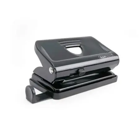 Rapesco 810 Taladro Perforador Metalico - Hasta 12 Hojas - Marcas de Formato - Facil Vaciado - Color Negro | Ahorro Imprimiendo