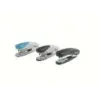 Rexel Bambi Mini Grapadora Metalica + Caja de 1.500 Grapas Nº25 - Grapa hasta 12 Hojas - Acabado de Tacto Suave - 3 Colores Surt