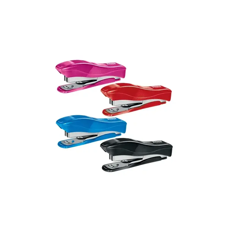 Petrus 200 Liliput WOW Grapadora + 1 Caja de 1.000 Grapas 23/6 - Hasta 12 Hojas - Grapas 23/6 - Grapado Cerrado y Clavado - Colo