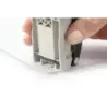 Novus Evolution E 20 Grapadora de Sobremesa + Caja de 200 Grapas 24/6 - Hasta 20 Hojas - Grapado Cerrado, Abierto y Clavado - Co