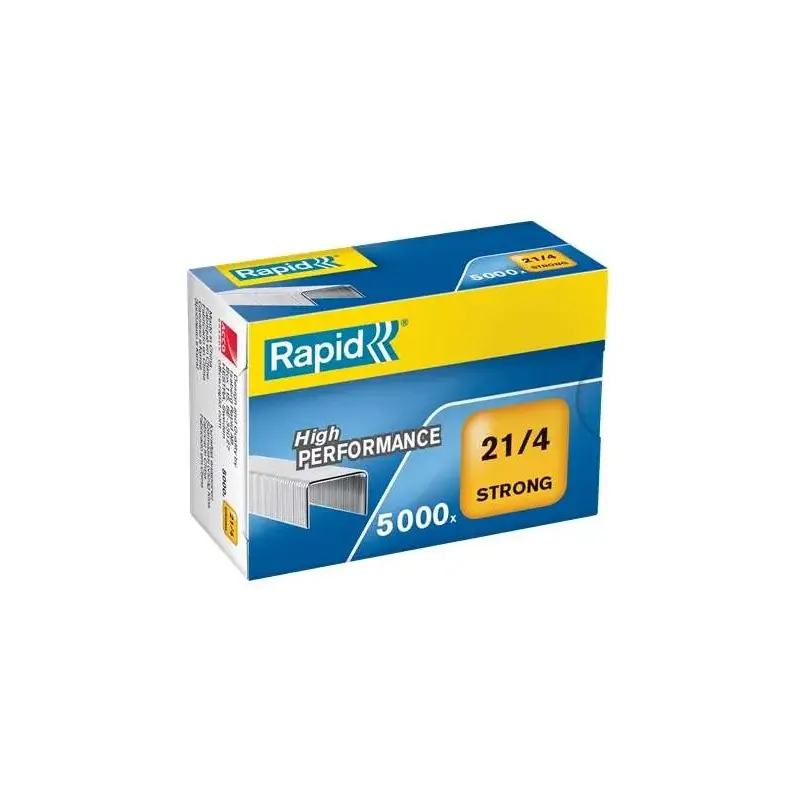 Rapid Caja de 5000 Grapas 21/4 - Alambre Reforzado Galvanizado - Patilla de 4mm | Ahorro Imprimiendo