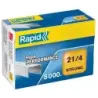 Rapid Caja de 5000 Grapas 21/4 - Alambre Reforzado Galvanizado - Patilla de 4mm | Ahorro Imprimiendo