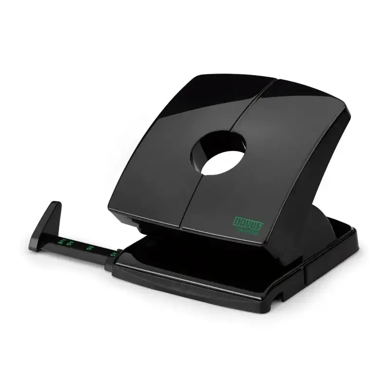 Novus B 230 re+new Perforadora de Papel - Perfora hasta 30 Hojas - Fabricada con Plastico Reciclado - Escala de Tope - Vaciado F