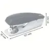 Petrus 210 Recycle Grapadora de Sobremesa - Grapa hasta 25 Hojas - 96% de Plastico Reciclado - Grapado Abierto, Cerrado y Clavad