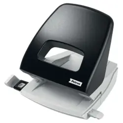 Petrus 85 Taladro Perforador - Hasta 25 Hojas - Marcas de Formato - Facil Vaciado - Punzones 5.5mm - Color Negro | Ahorro Imprim