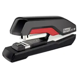 Rapid S27 Grapadora de Sobremesa Compacta - Hasta 30 Hojas - Para Grapas 24/6, 26/6 - Color Negro/Rojo | Ahorro Imprimiendo