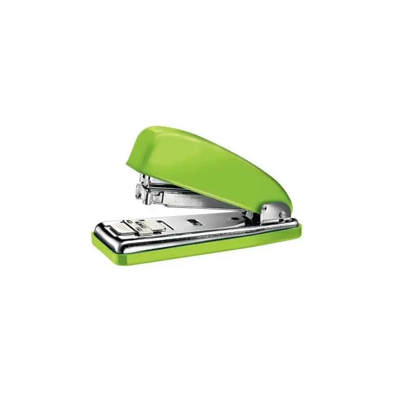 Petrus 226 WOW Grapadora Metalica + Caja de 200 Grapas - Hasta 30 Hojas - Grapado Cerrado, Abierto y Clavado - Color Verde Metal