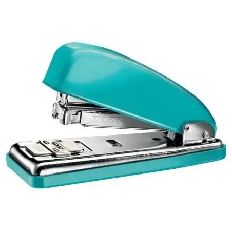 Petrus 226 WOW Grapadora Metalica + Caja de 200 Grapas - Hasta 30 Hojas - Grapado Cerrado, Abierto y Clavado - Color Turquesa Me