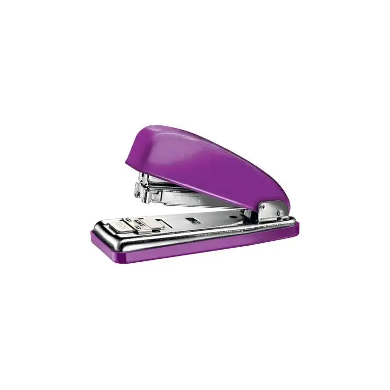 Petrus 226 WOW Grapadora Metalica + Caja de 200 Grapas - Hasta 30 Hojas - Grapado Cerrado, Abierto y Clavado - Color Violeta Met