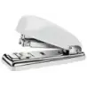 Petrus 226 WOW Grapadora Metalica + Caja de 200 Grapas - Hasta 30 Hojas - Grapado Cerrado, Abierto y Clavado - Color Blanco Meta