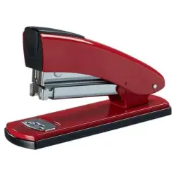 Petrus 2001 Grapadora Metalica Retro - Hasta 30 Hojas - Grapado Cerrado, Abierto y Clavado - Color Rojo | Ahorro Imprimiendo