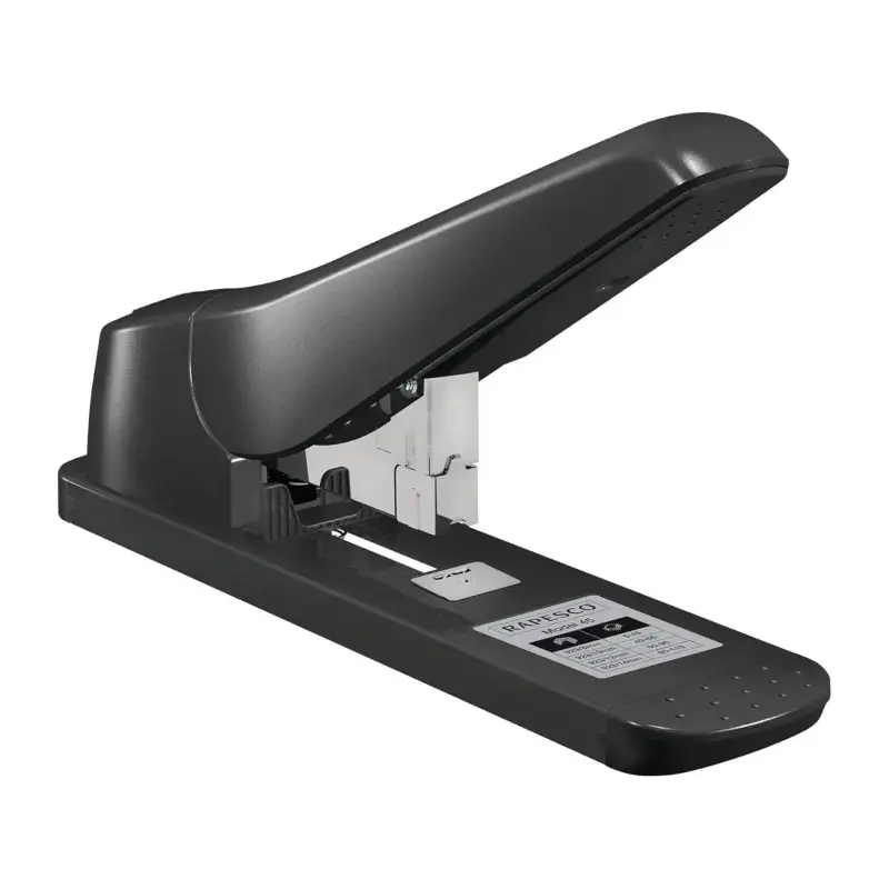Rapesco 1063 AV-45 Grapadora de Gruesos - Capacidad para 115 Hojas - Grapado Cerrado - Carga Trasera - Color Negro | Ahorro Impr