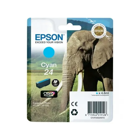 Epson 24 T2422 Cyan Cartucho Original | Ahorro Imprimiendo
