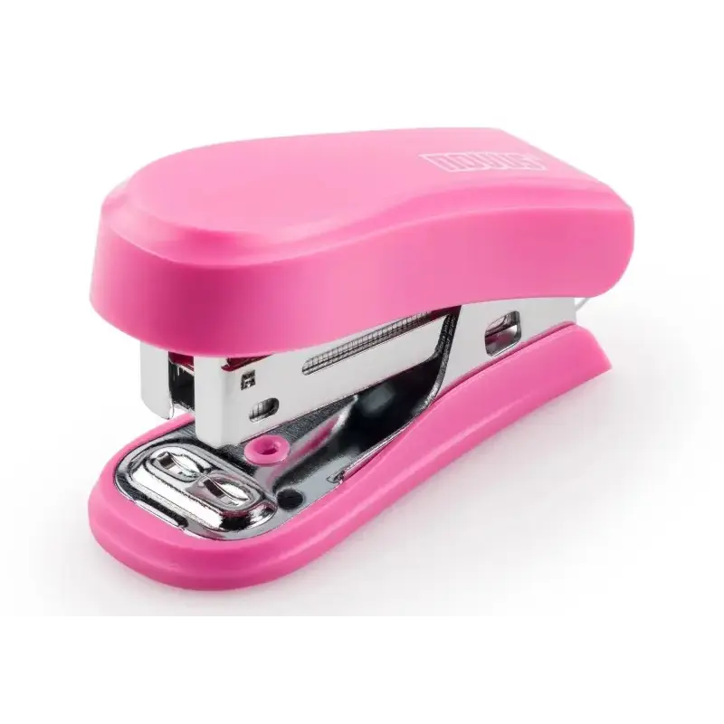 Novus Mini Grapadora Compacta - Hasta 12 Hojas - Grapado Cerrado y Abierto - Incluye 320 Grapas - Color Rosa | Ahorro Imprimiend