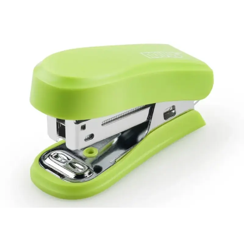 Novus Mini Grapadora Compacta - Hasta 12 Hojas - Grapado Cerrado y Abierto - Incluye 320 Grapas - Color Verde | Ahorro Imprimien