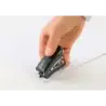 Novus Mini Grapadora Compacta - Hasta 12 Hojas - Grapado Cerrado y Abierto - Incluye 320 Grapas - Color Negro | Ahorro Imprimien