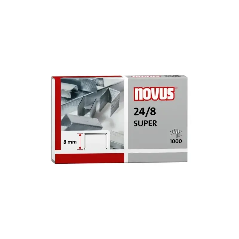 Novus 24/8 Super Caja de 1000 Grapas 24/8 Galvanizadas | Ahorro Imprimiendo