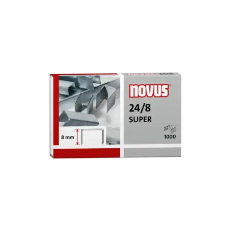 Novus 24/8 Super Caja de 1000 Grapas 24/8 Galvanizadas | Ahorro Imprimiendo