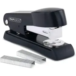 Rapesco Minno 526 Grapadora Metalica de Sobremesa - Hasta 20 Hojas - Grapas 22/6, 24/6, 26/6 - Grapado Cerrado y Abierto - Color