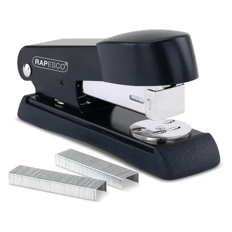 Rapesco Minno 526 Grapadora Metalica de Sobremesa - Hasta 20 Hojas - Grapas 22/6, 24/6, 26/6 - Grapado Cerrado y Abierto - Color