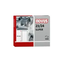 Novus 23/24 Super Caja de 1000 Grapas 23/24 Galvanizadas para Grapadoras de Gruesos | Ahorro Imprimiendo