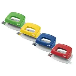 Petrus 50 Taladro Perforador Portatil - Hasta 10 Hojas - Marcas de Formato - Punzones 5.5mm - Colores Surtidos | Ahorro Imprimie