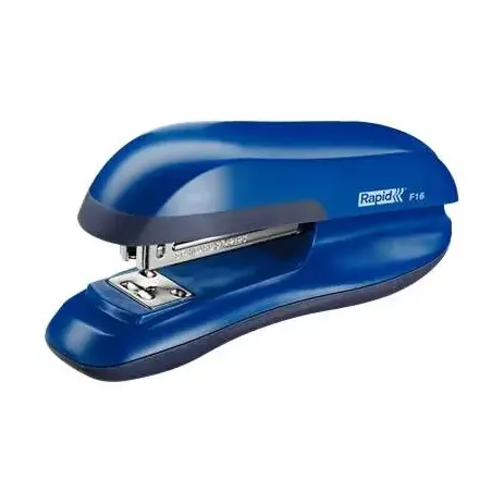 Rapid F16 Grapadora de Sobremesa - Hasta 30 Hojas - Grapado Abierto, Cerrado y Clavado - Color Azul | Ahorro Imprimiendo