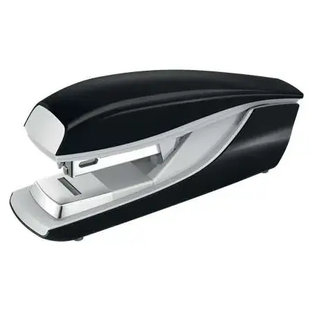 Petrus 236 Grapadora Metalica de Sobremesa - Grapa hasta 30 Hojas - Grapado Plano puede ser Clavado - Color Negro | Ahorro Impri