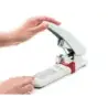 Novus B 40 Grapadora de Gruesos - Hasta 100 Hojas - Grapado Cerrado con Sistema Bypass - Sistema Antibloqueo - Color Blanco | Ah