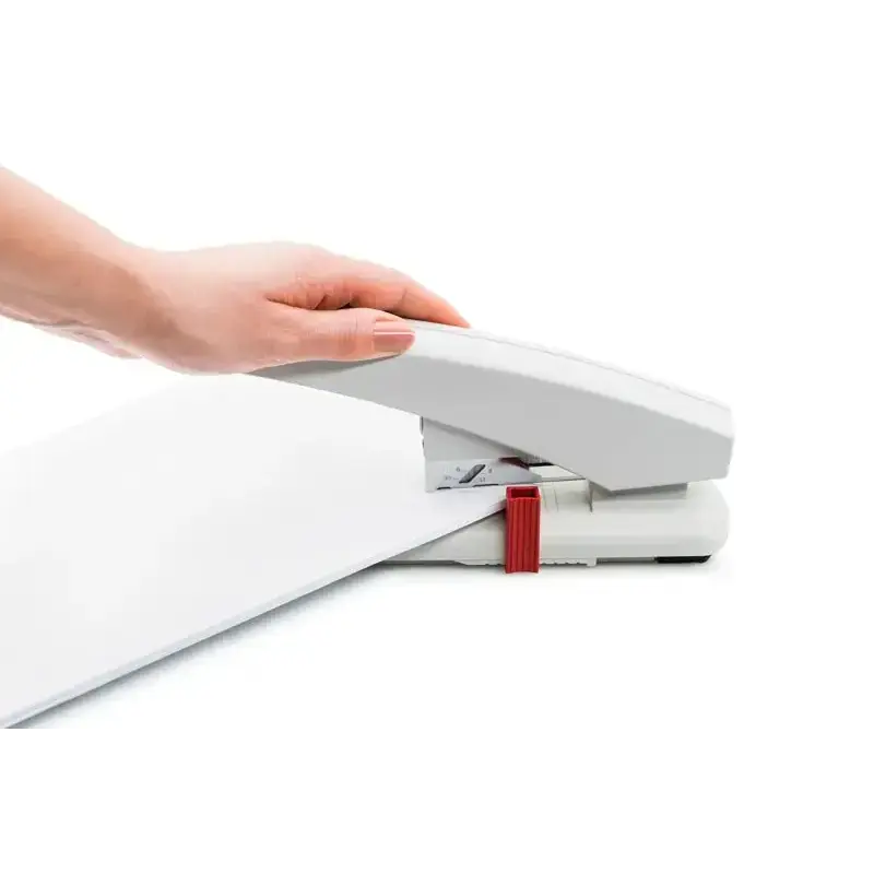 Novus B 40 Grapadora de Gruesos - Hasta 100 Hojas - Grapado Cerrado con Sistema Bypass - Sistema Antibloqueo - Color Blanco | Ah