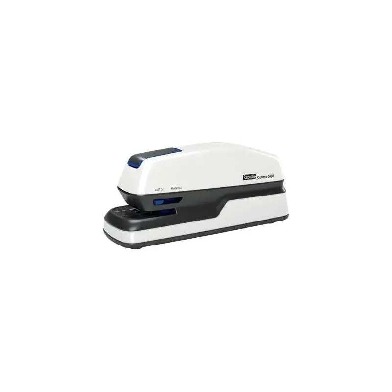 Rapid Optima GripE Grapadora Electrica de Sobremesa + Caja de 1000 Grapas - Hasta 20 Hojas - Utiliza Grapas Optima 56 - Color Gr