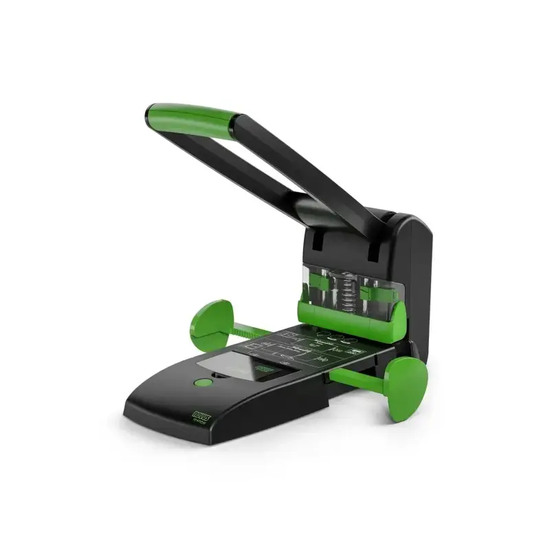 Novus B 2200 re+new Perforadora para Gruesos - Fabricado con Plastico Reciclado - Hasta 200 Hojas - Perforacion de 2 o 4 Agujero