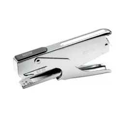 Novus B 38 Grapadora de Tenaza - Hasta 40 Hojas - Para Grapas 24/6-24/8 y 26/6-26/8 - Grapado Temporal y Permanente - Color Crom
