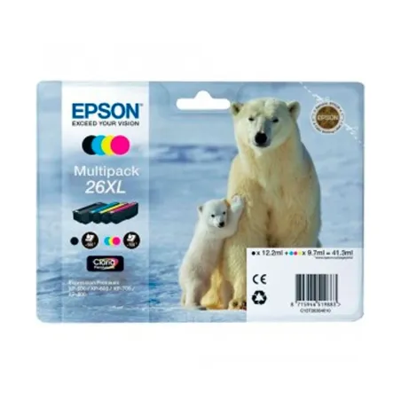 Pack 4 Epson 26XL T2621 / T2632 / T2633 / T2634 Cartuchos Originales | Ahorro Imprimiendo