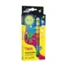 Jovi Pack con 10 Barras de Plastilina 15gr - 8 Colores Basicos + 2 Fluorescentes - Muy Moldeable - No se Seca - Colores Surtidos