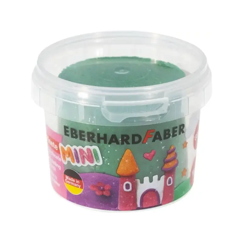 Eberhard Faber Mini Kids Pack con 4 Botes 100gr de Pasta de Modelar - 97% Ingredientes Naturales - Colores Brillantes Naranja, M