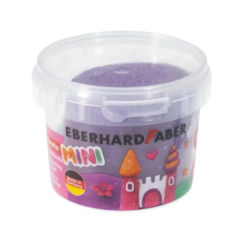 Eberhard Faber Mini Kids Pack con 4 Botes 100gr de Pasta de Modelar - 97% Ingredientes Naturales - Colores Brillantes Naranja, M