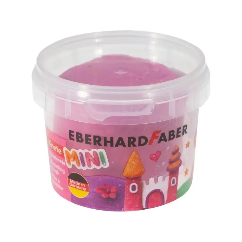 Eberhard Faber Mini Kids Pack con 4 Botes 100gr de Pasta de Modelar - 97% Ingredientes Naturales - Colores Brillantes Naranja, M