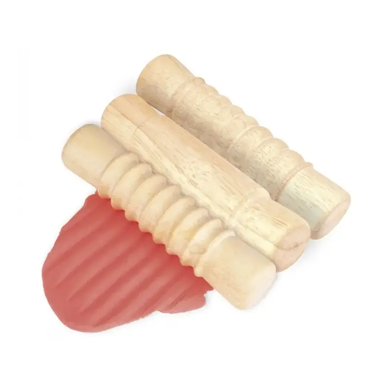 Jovi My First Plastilina Kit de Modelaje con 4 Pastillas de Plastilina 38gr + 3 Rodillos de Madera - Super Blanda - Estimula Cre