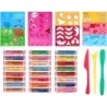 Jovi Play & Fun Cofre Splash con 24 Barras de Plastilina 15gr + Modeladores + Recortables - Sin Gluten - Base Vegetal - No se Se